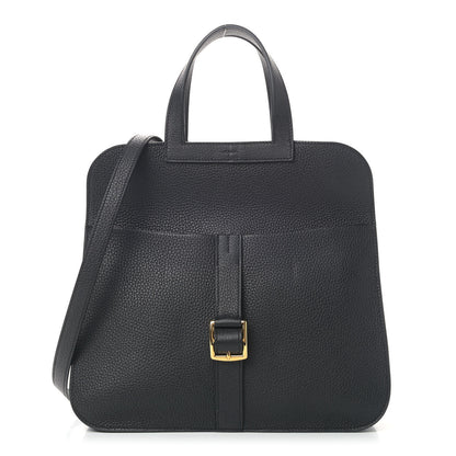Hermes Taurillon Clemence Halzan 31 GM Black 1 of 9