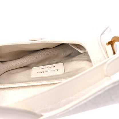 Christian Dior Oblique Mini Saddle Bag White 5 of 11