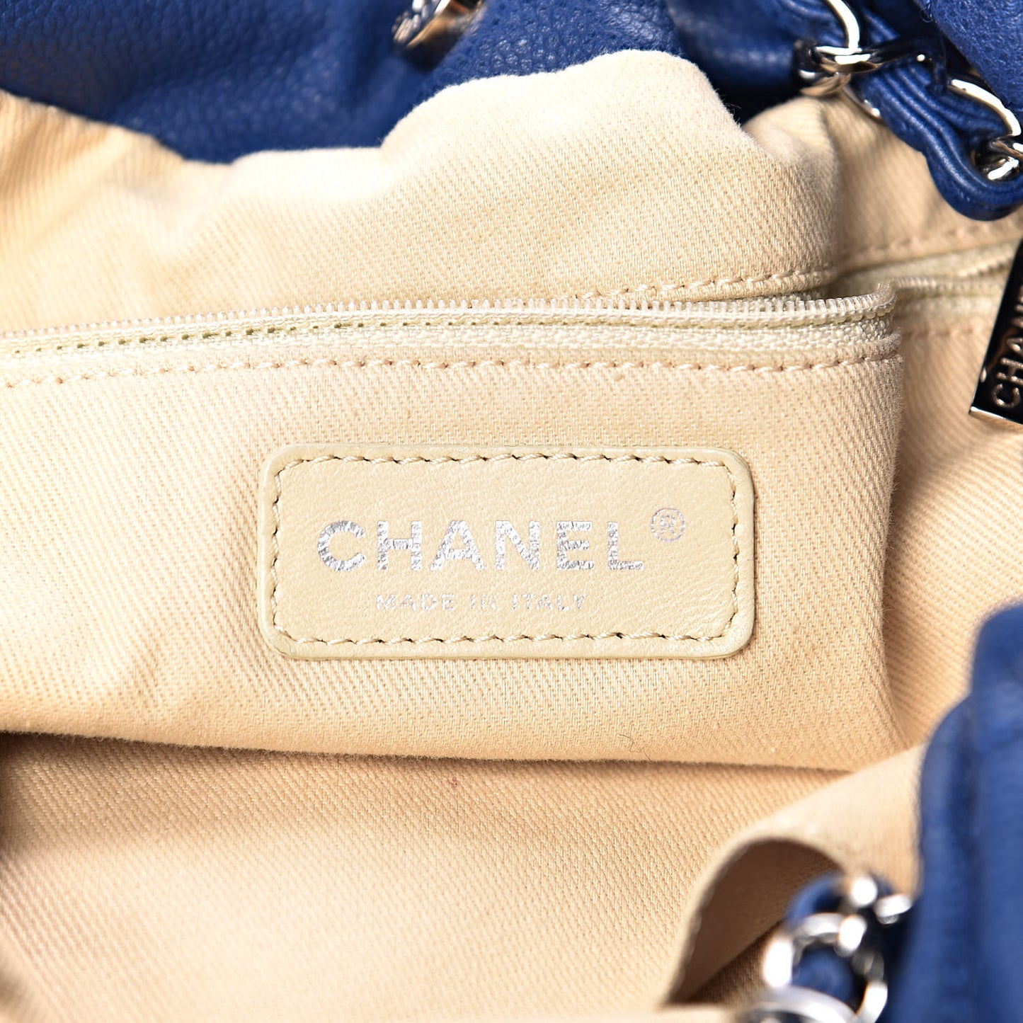 Caviar 31 Drawstring Tote Dark Blue