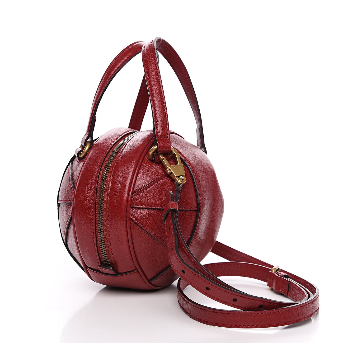 Piuma Lux Energy Mini Tifosa Basketball Shaped Shoulder Bag Romantic Cerise