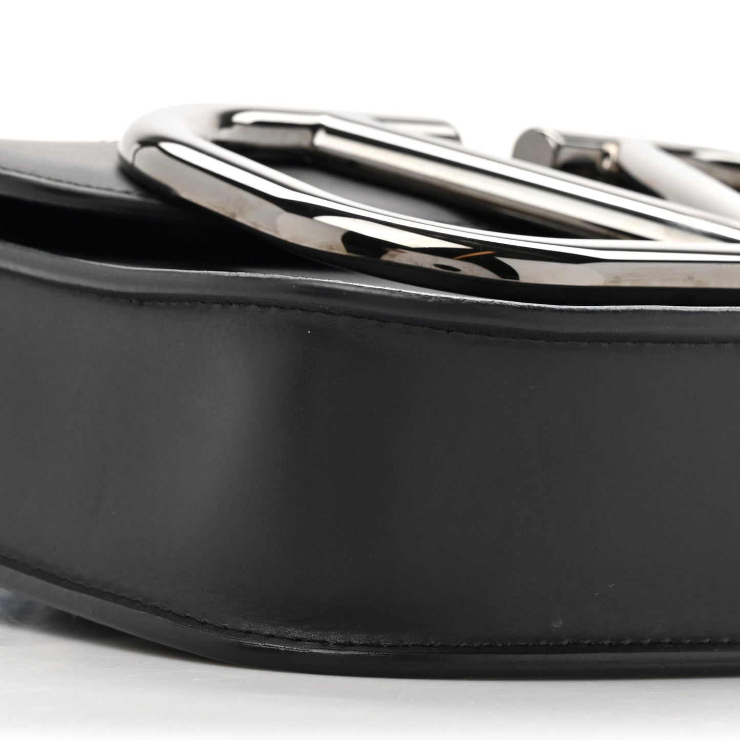 Smooth Calfskin Small Supervee Crossbody Bag Black