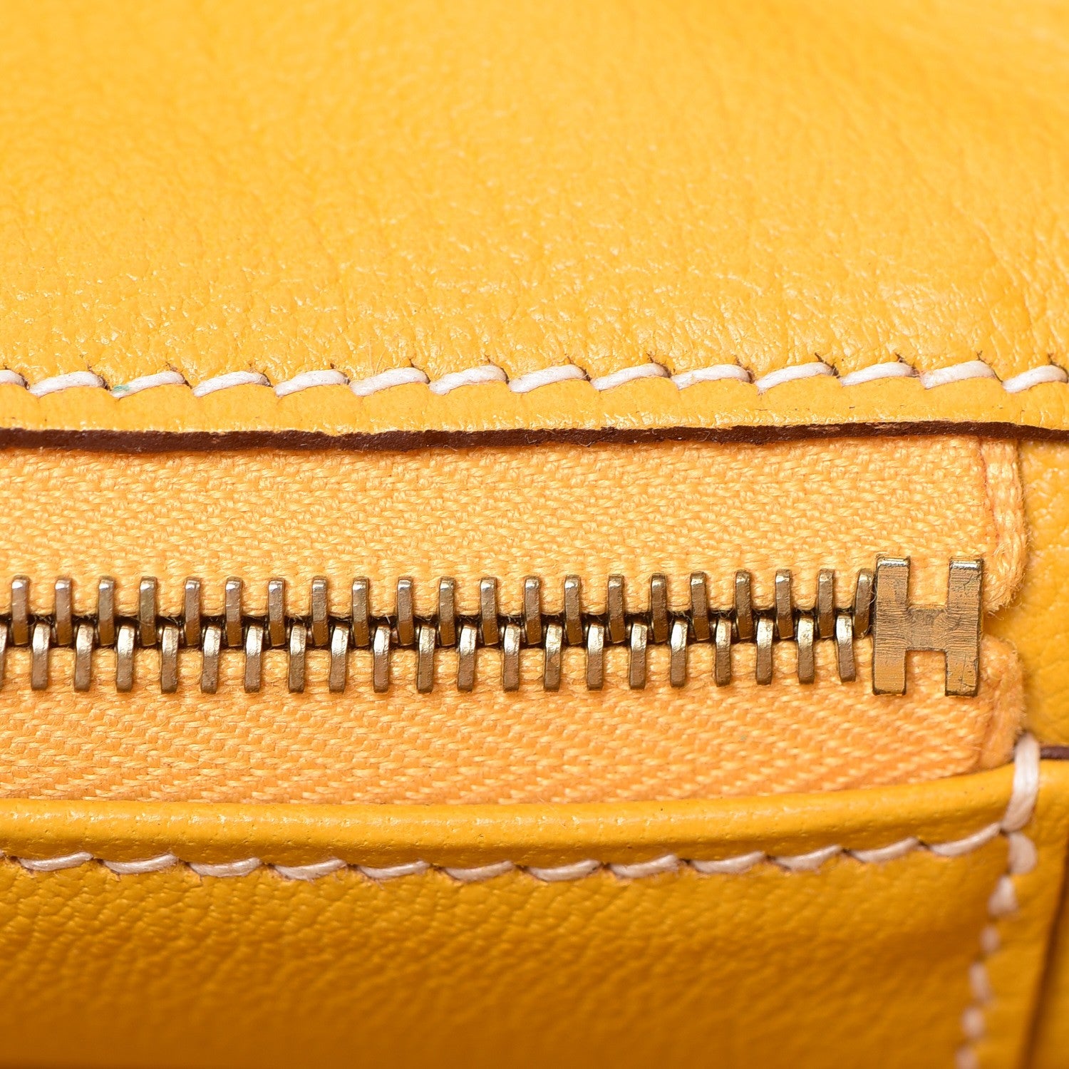 Hermes Epsom Horseshoe Birkin 35 Jaune 16 of 44