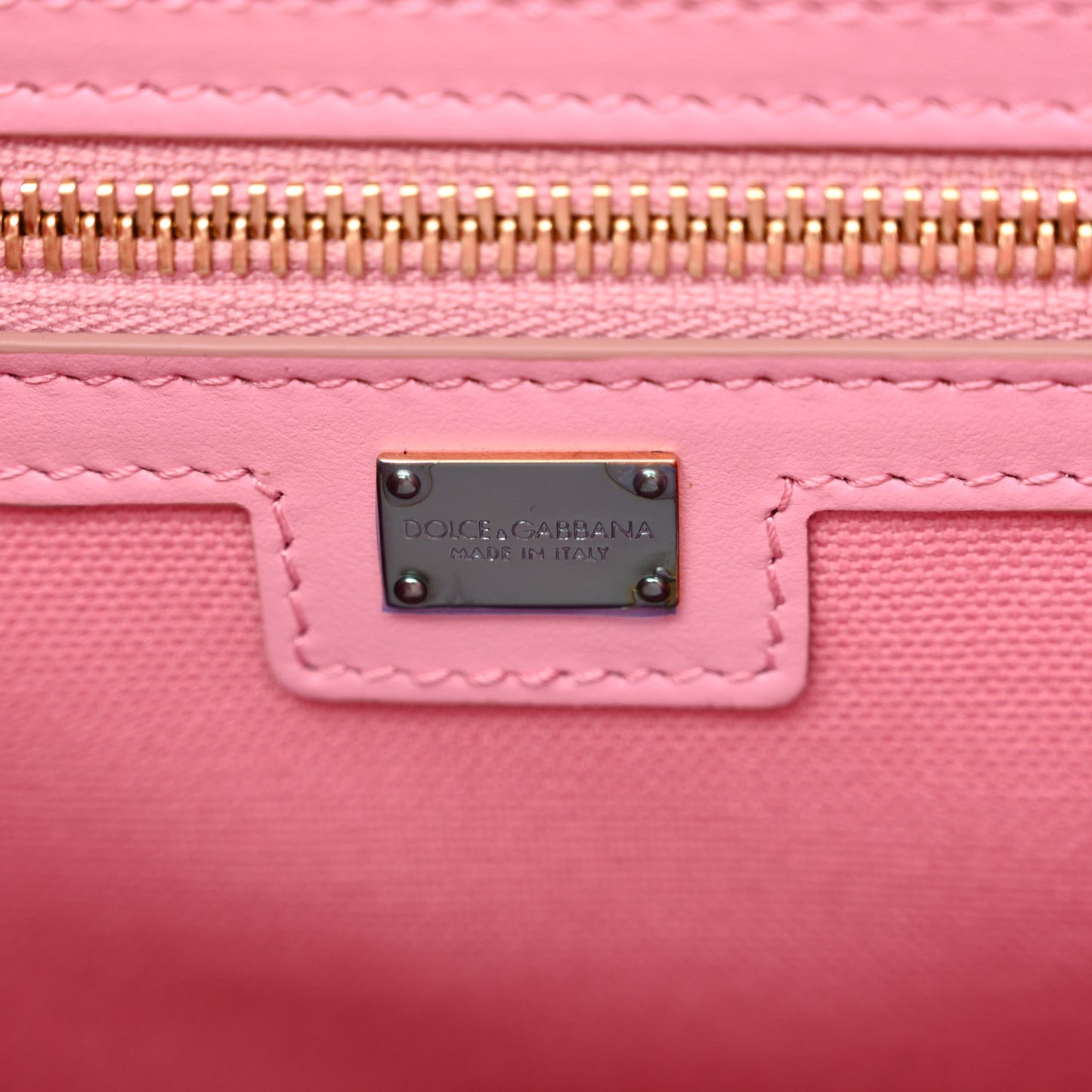 Canvas Embroidered Logo Shopper Tote Pink