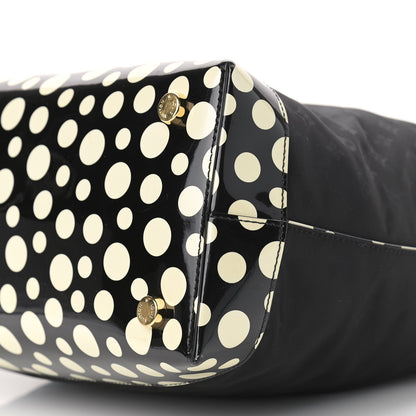 Louis Vuitton Nylon Kusama Infinity Dots Lockit Vertical MM Black White 5 of 11