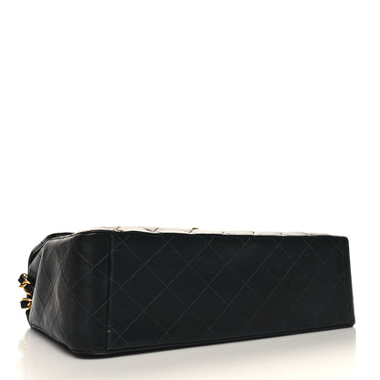 Chanel Lambskin Quilted XL Jumbo Single Flap Black 4 of 12