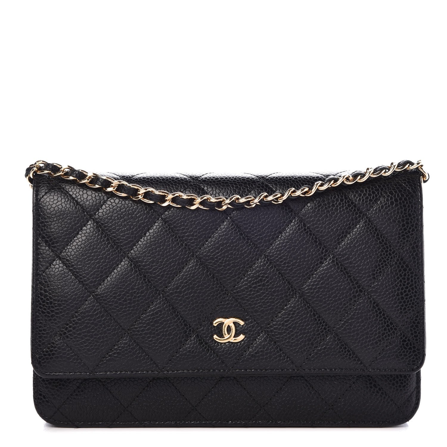 Chanel Caviar Quilted Wallet On Chain WOC Black 1 of 9