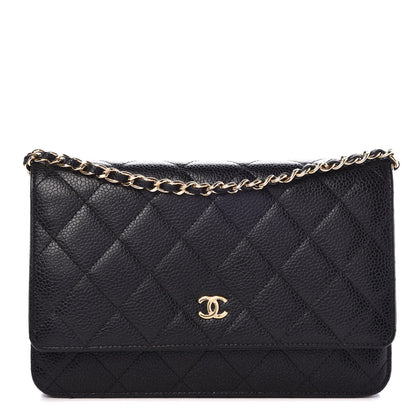 Chanel Caviar Quilted Wallet On Chain WOC Black 1 of 9