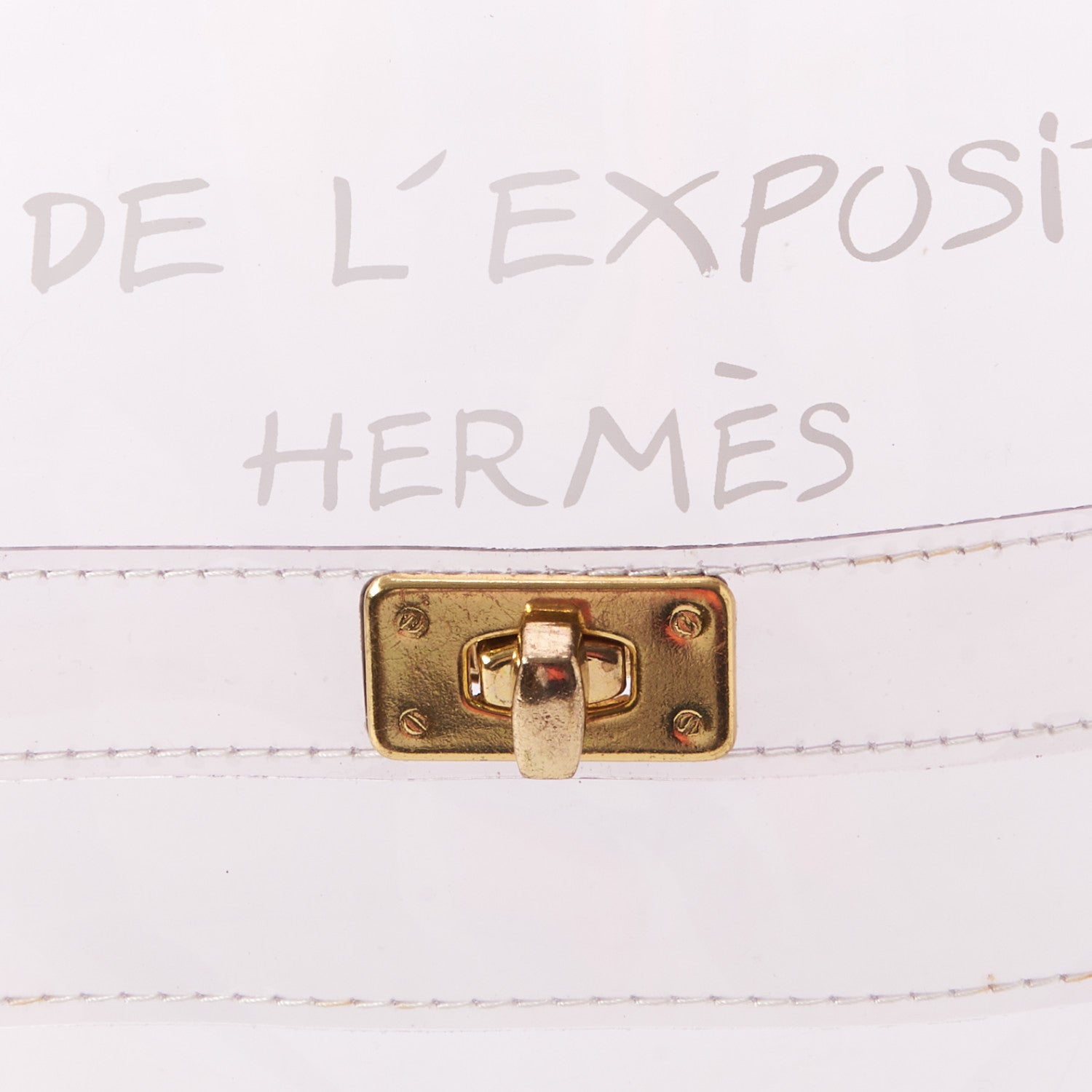Hermes Vinyl Souvenir De L'Exposition Kelly Transparent 8 of 8