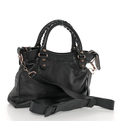 Balenciaga Agneau Giant 12 Rose Gold Hardware Town Black 4 of 11