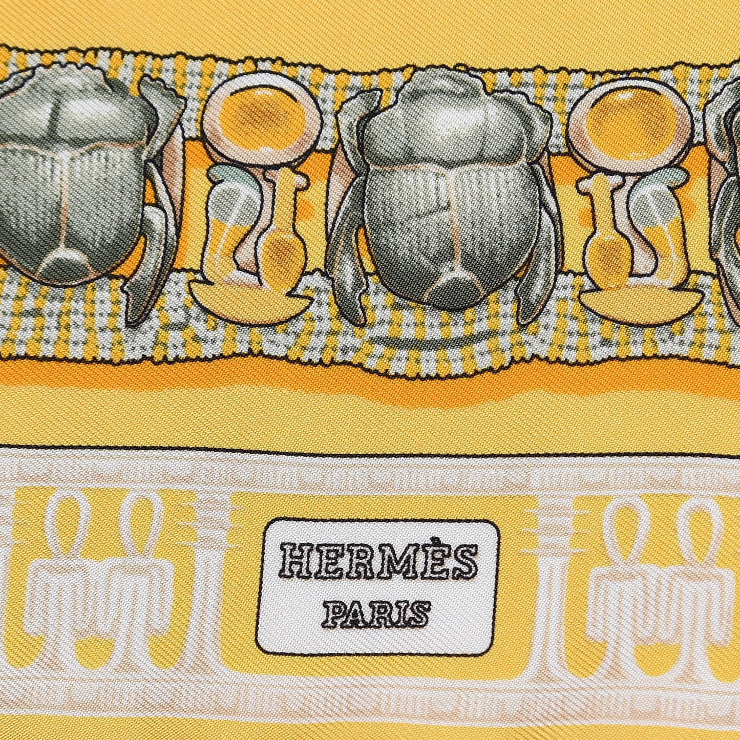 Silk Tutankhamun Pocket Square Scarf