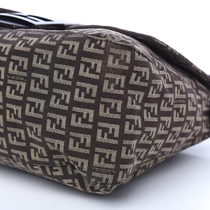 Fendi Zucchino Vitello Mama Baguette Testa di Moro Beige 8 of 11