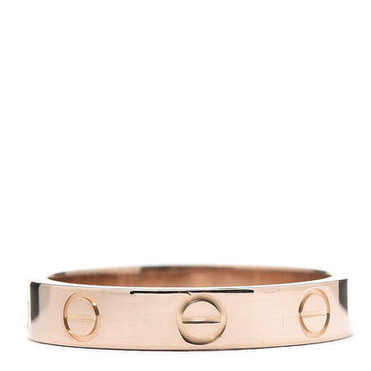 Cartier 18K Pink Gold 3.5mm LOVE Wedding Band Ring 53 6.5 3 of 5