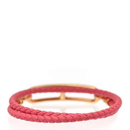 Hermes Swift Roulis Double Tour Bracelet T2 Rose Sakura 3 of 5