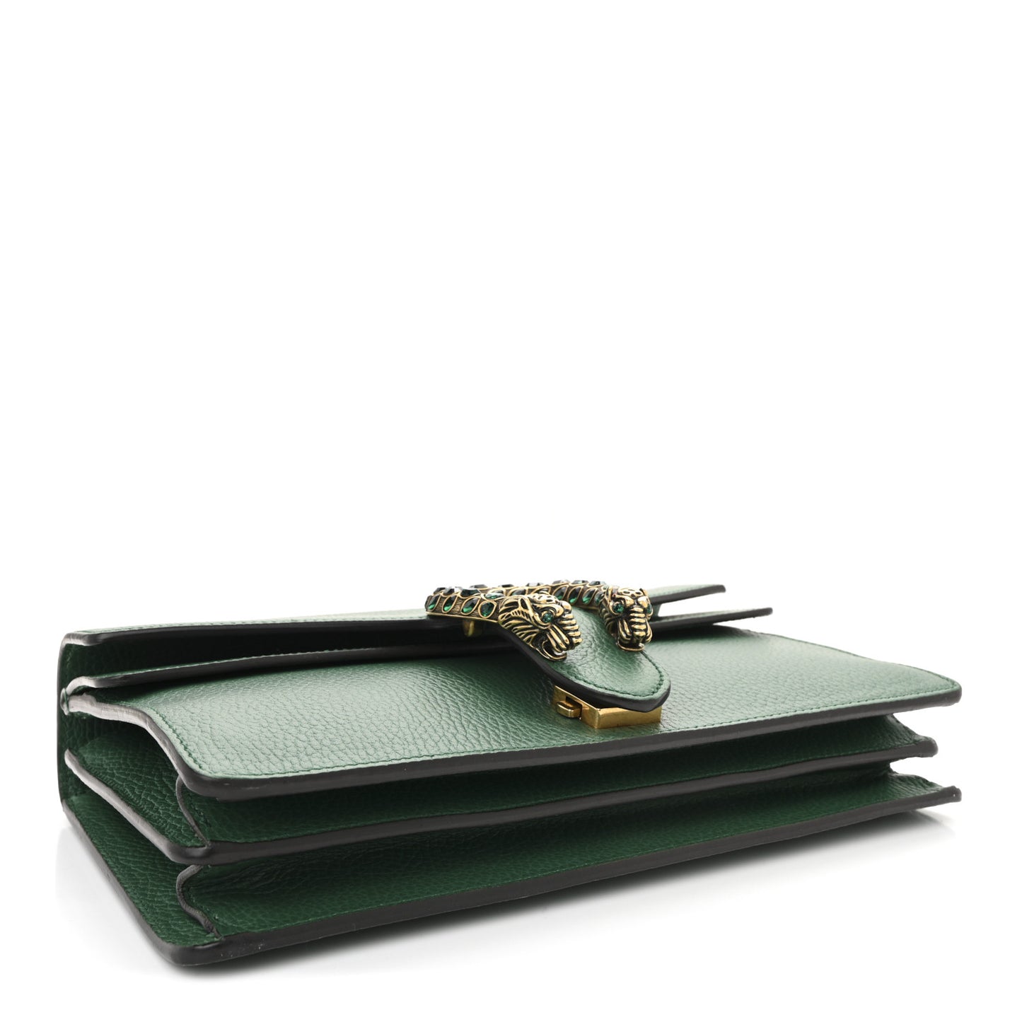 Pebbled Calfskin Small Dionysus Shoulder Bag Emerald