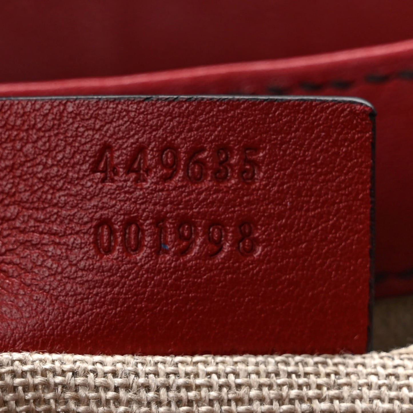 Microguccissima Medium Emily Chain Shoulder Bag Red