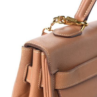 Hermes Courchevel Kelly Retourne 40 Tabac Camel 17 of 18