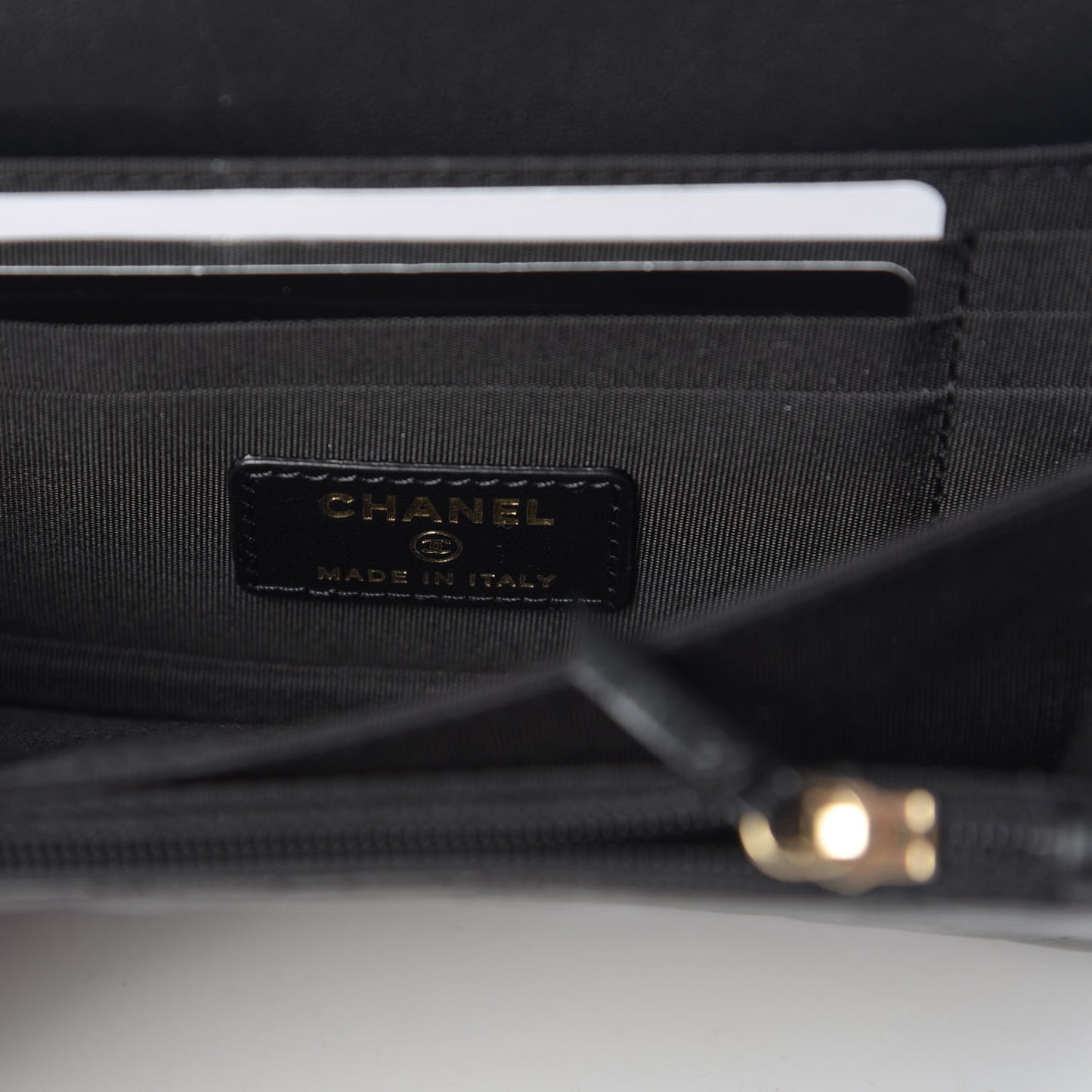 Calfskin Quilted Mini Maxi Pearls Wallet On Chain WOC Black
