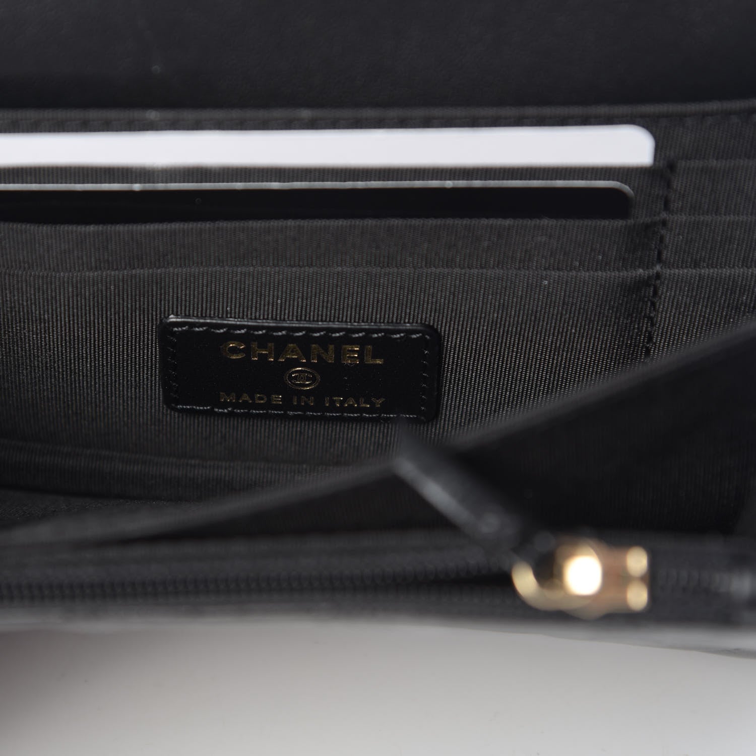 Chanel Calfskin Quilted Mini Maxi Pearls Wallet On Chain WOC Black 6 of 11