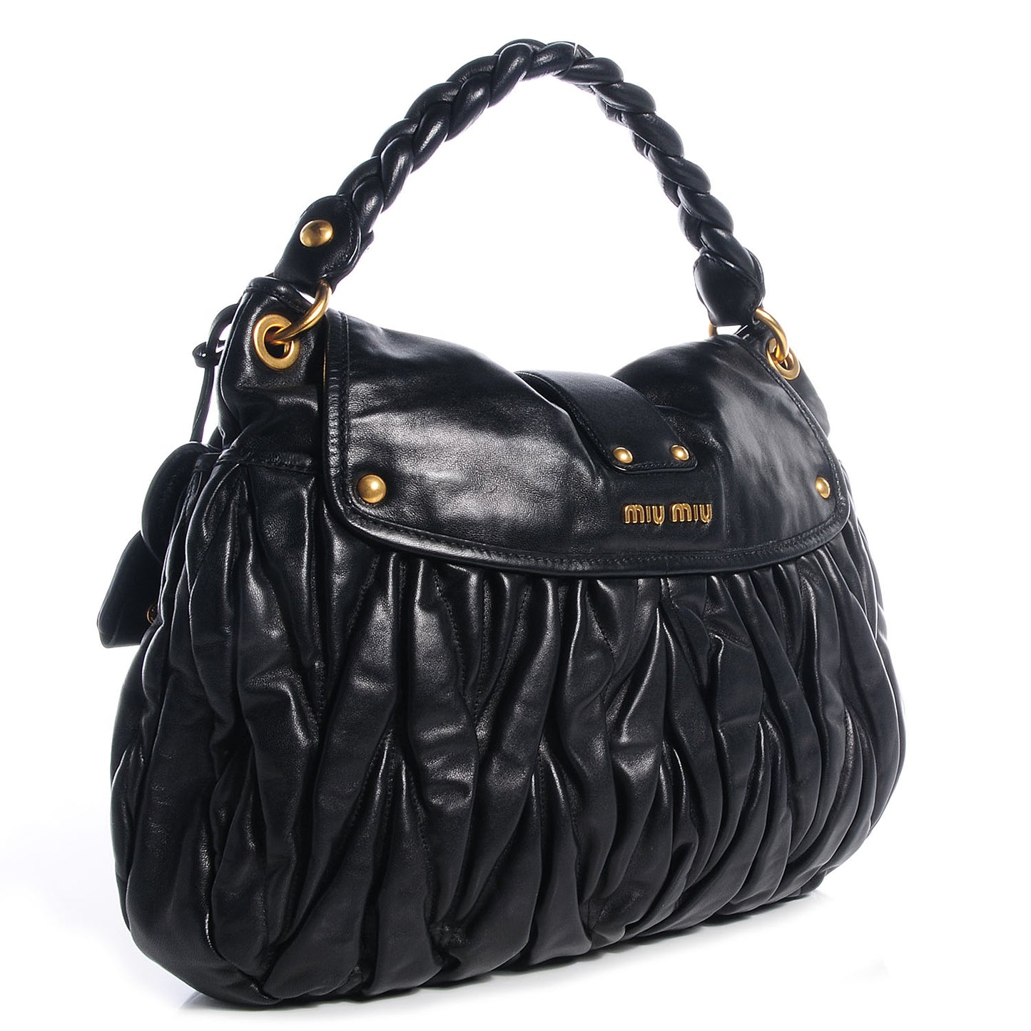 Nappa Matelasse Coffer Hobo Black