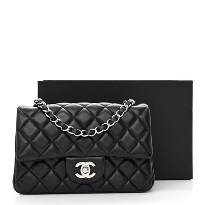 Chanel Lambskin Quilted Mini Rectangular Flap Black 11 of 11