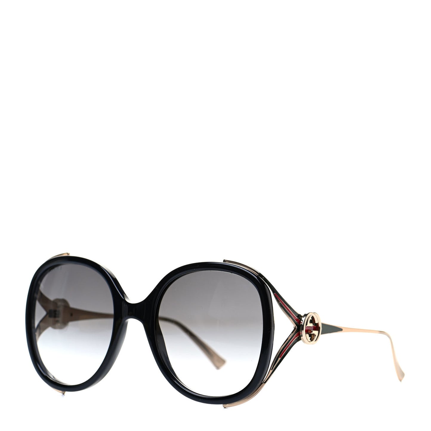 Round Frame Injected GG0226S Sunglasses Black