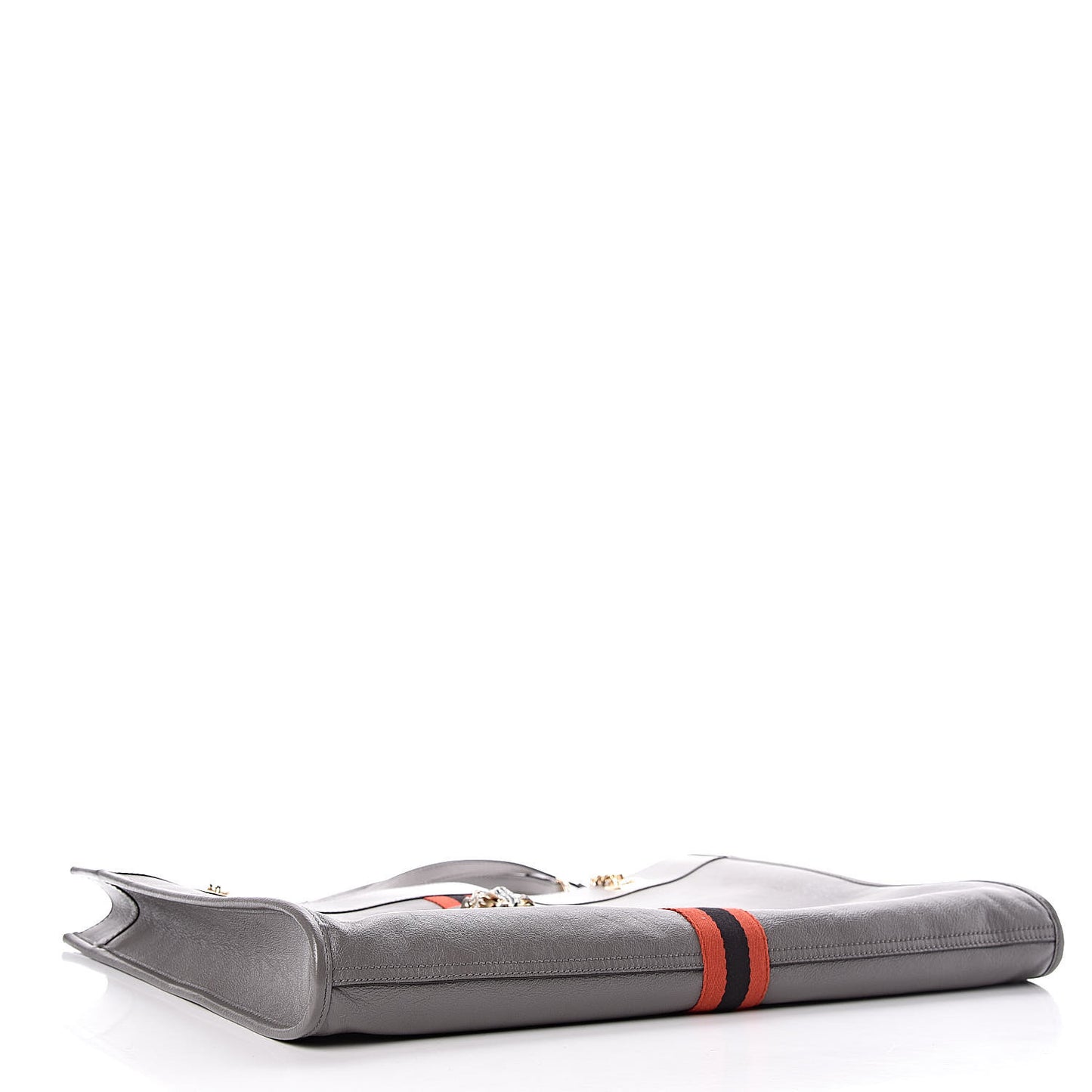 Calfskin Large Rajah Chain Tote Grey