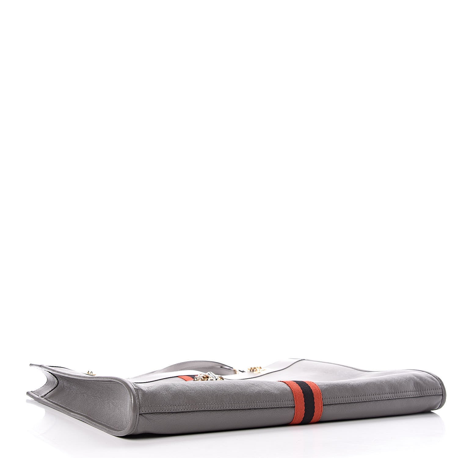 Gucci Calfskin Large Rajah Chain Tote Grey 5 of 11