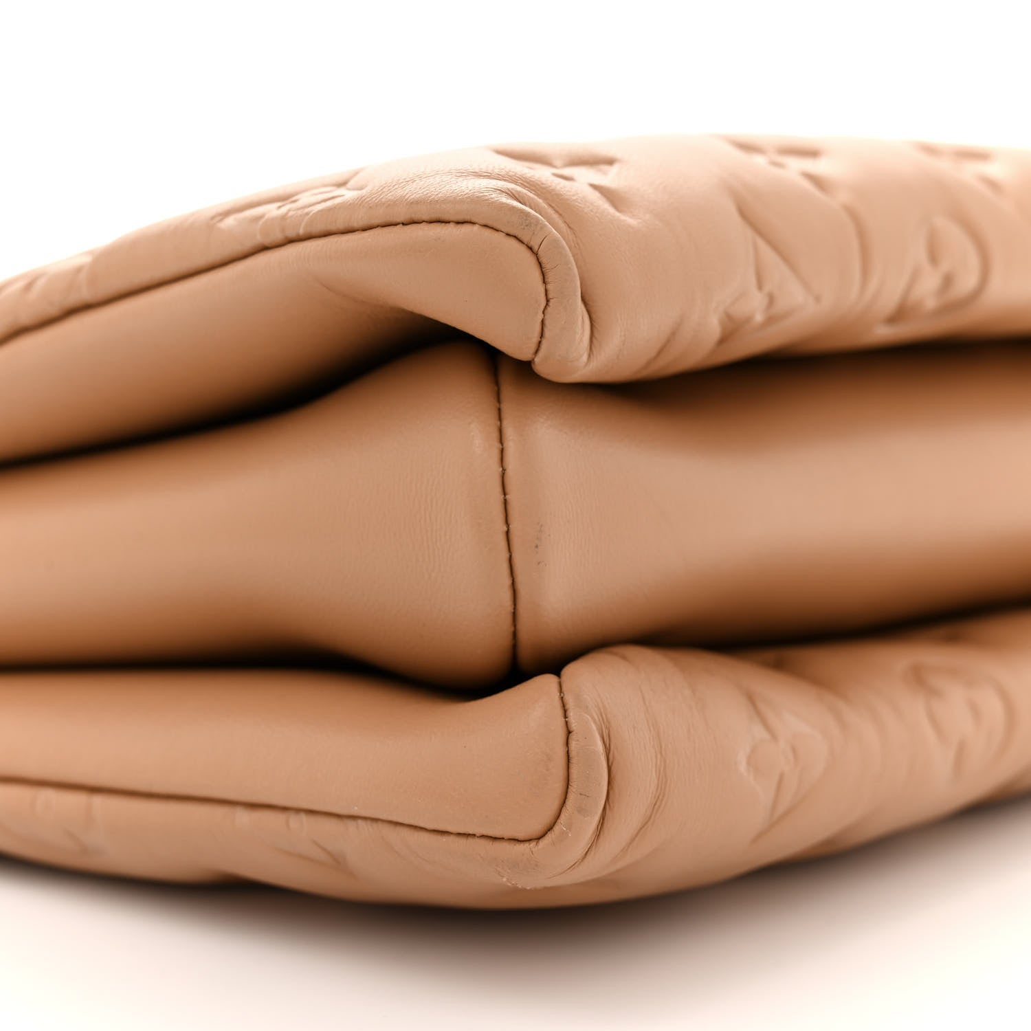 Louis Vuitton Lambskin Embossed Monogram Coussin PM Camel 9 of 14