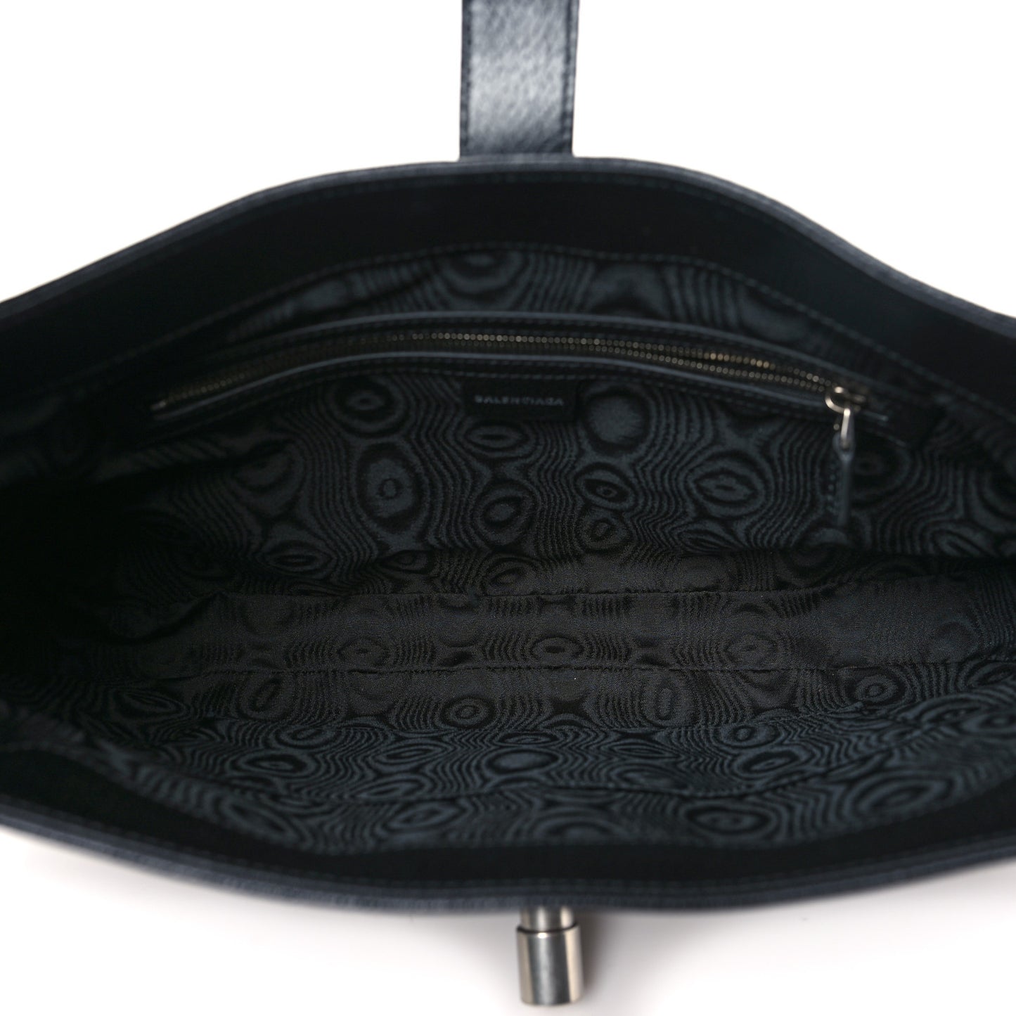 X BALENCIAGA Supreme Monogram Calfskin Web Medium Jackie 1961 Hobo Black