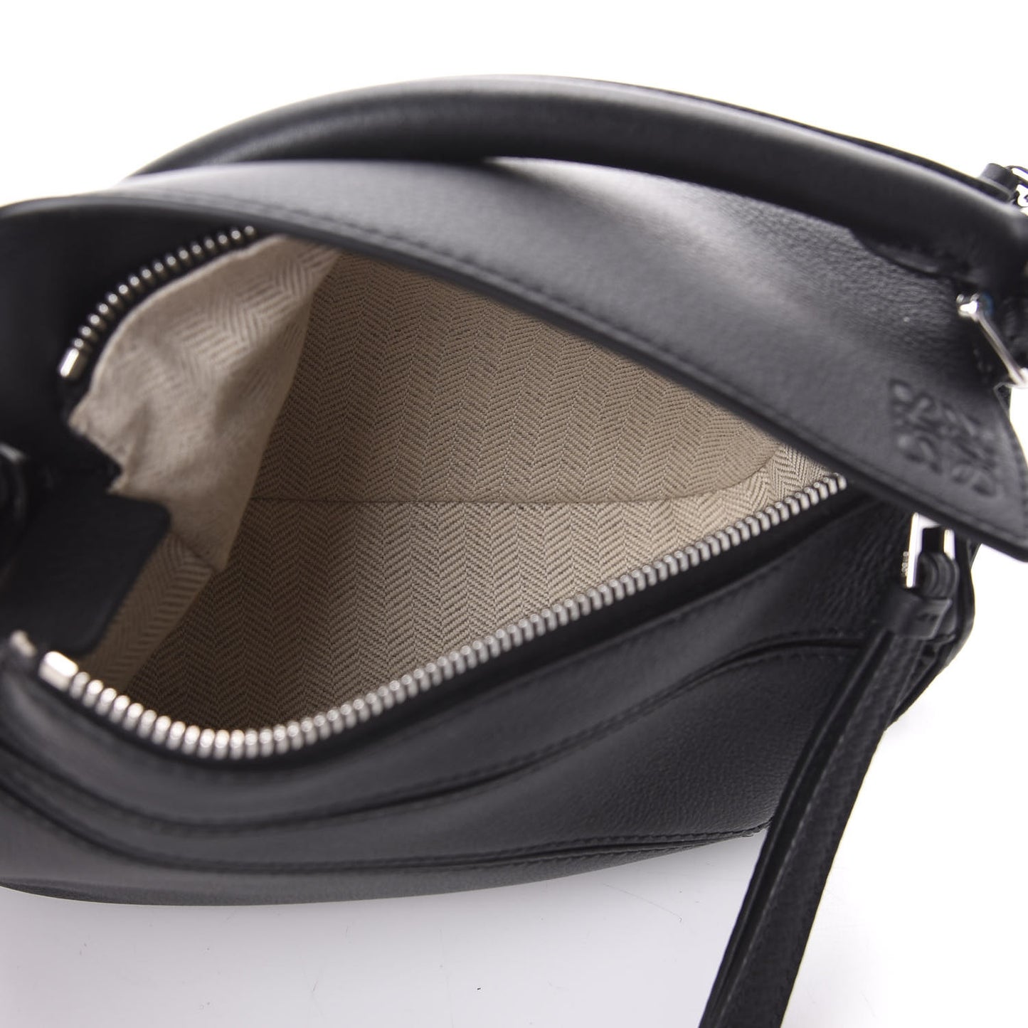 Calfskin Mini Puzzle Bag Black