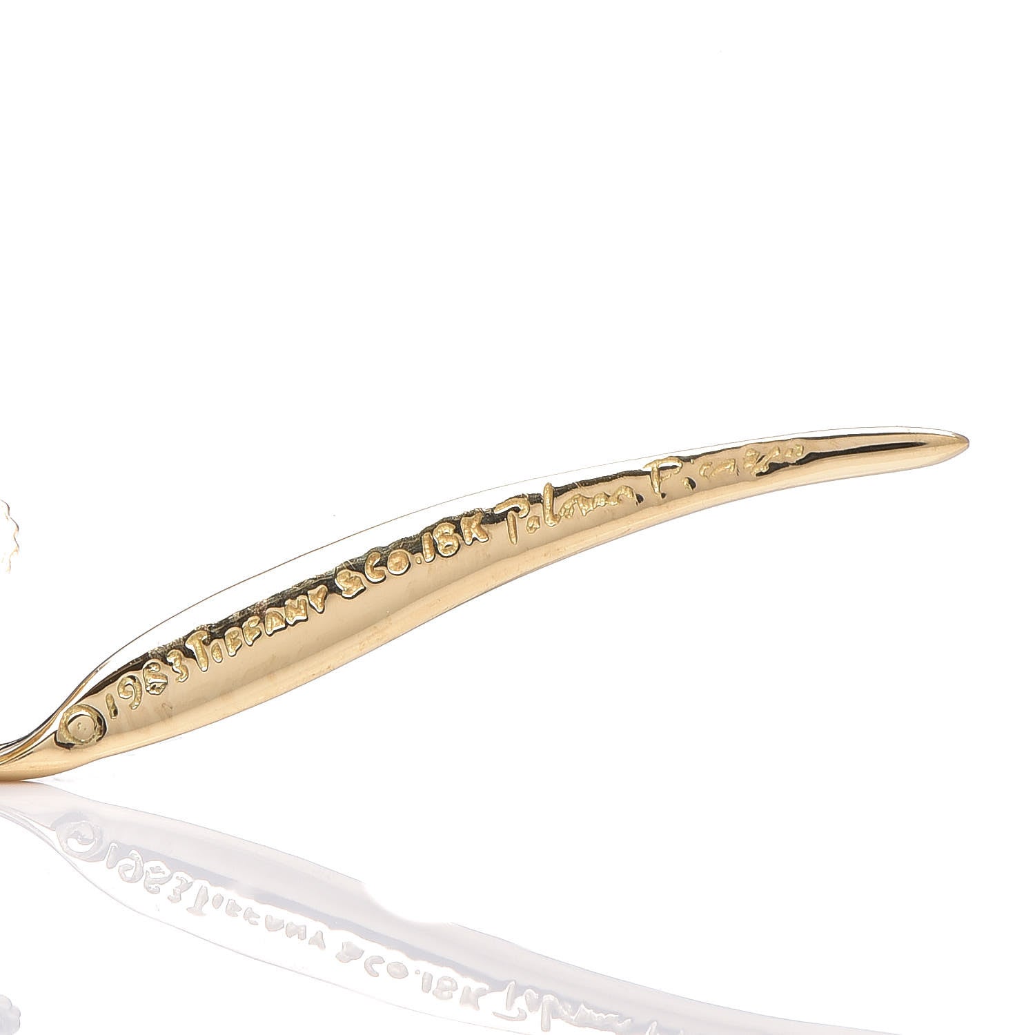 Tiffany 18K Yellow Gold Paloma Picasso Chrysalis Earrings 4 of 5