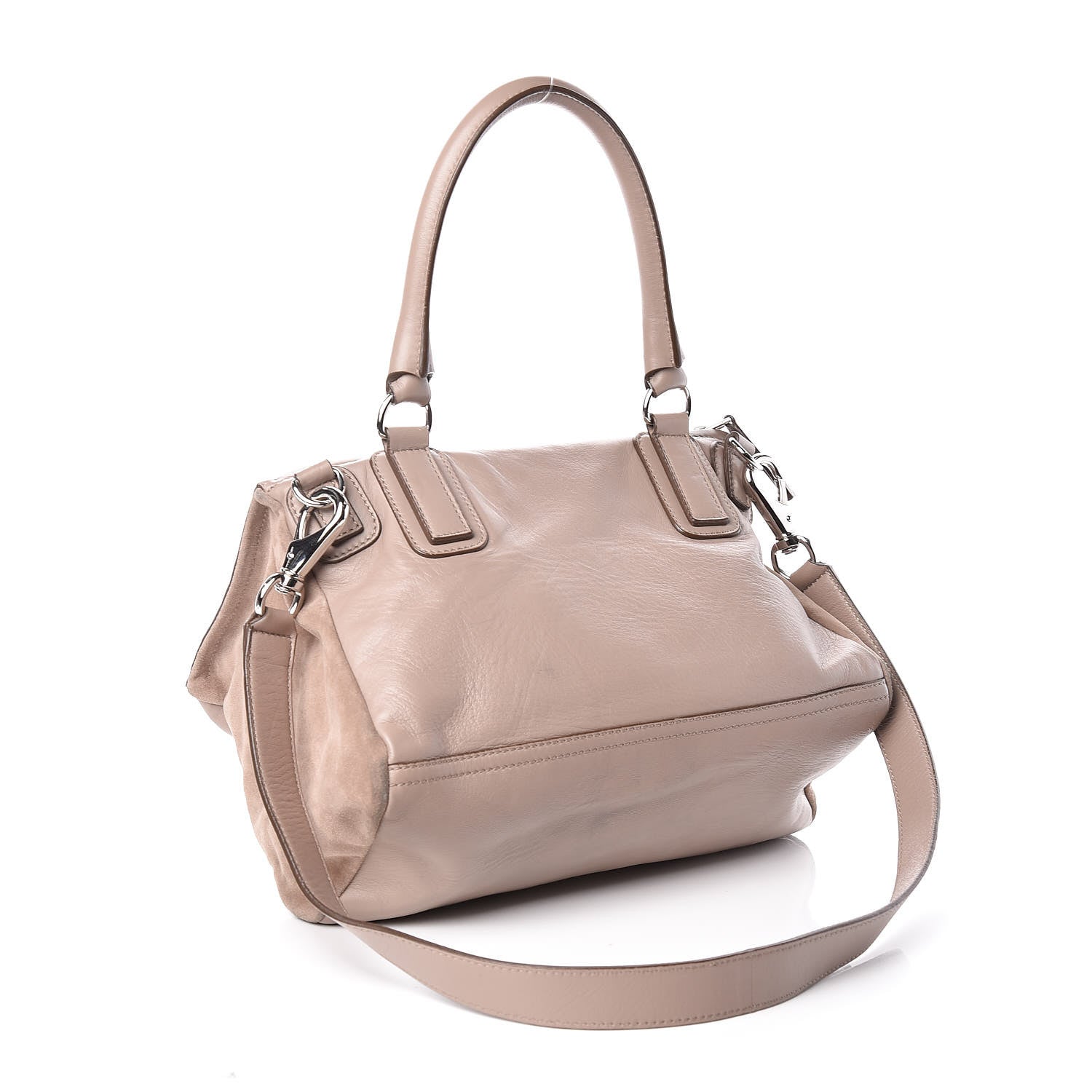 Givenchy Calfskin Crocodile Embossed Medium Pandora Taupe 3 of 12