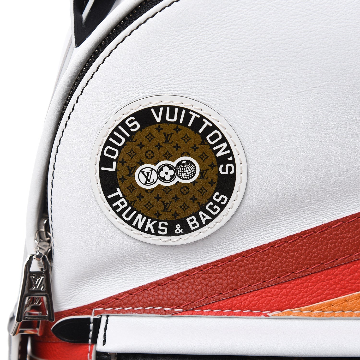 Louis Vuitton Calfskin Monogram LV Airline Palm Springs Backpack PM White 7 of 10
