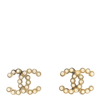Chanel Pearl CC Earrings Silver 1 of 4