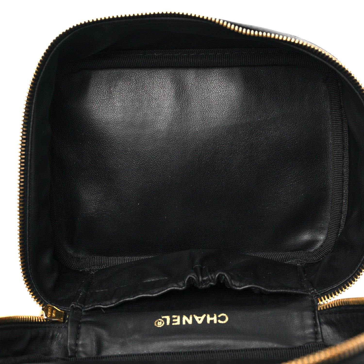 Chanel Lambskin Vanity Cosmetic Case Black 5 of 13
