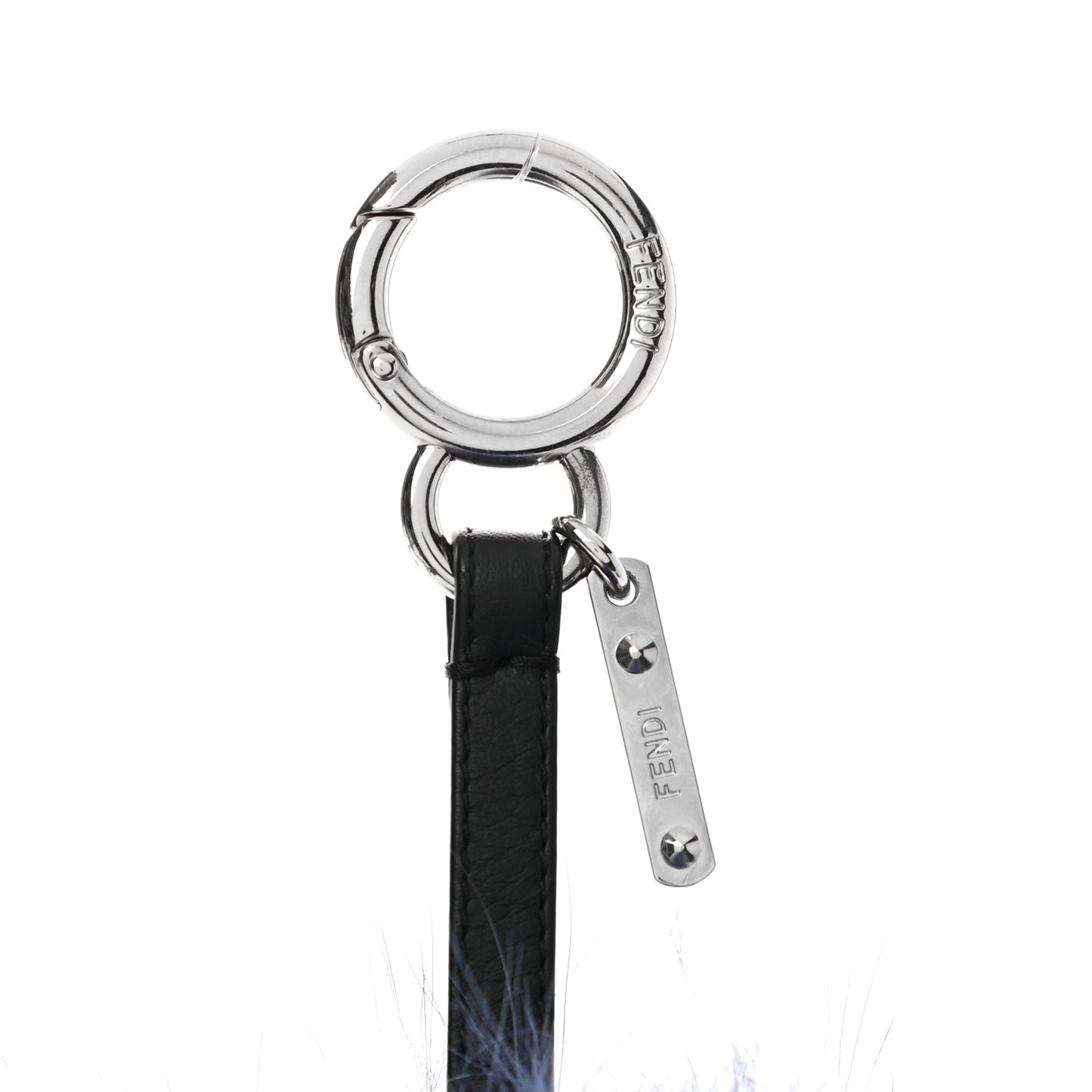 Fox Mink Rabbit Fur Vitello Flamingo Kooky Monster Bag Bug Charm Cassis Black Multicolor
