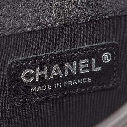 Chanel Calfskin Enchained New Medium Boy Flap Black 5 of 8