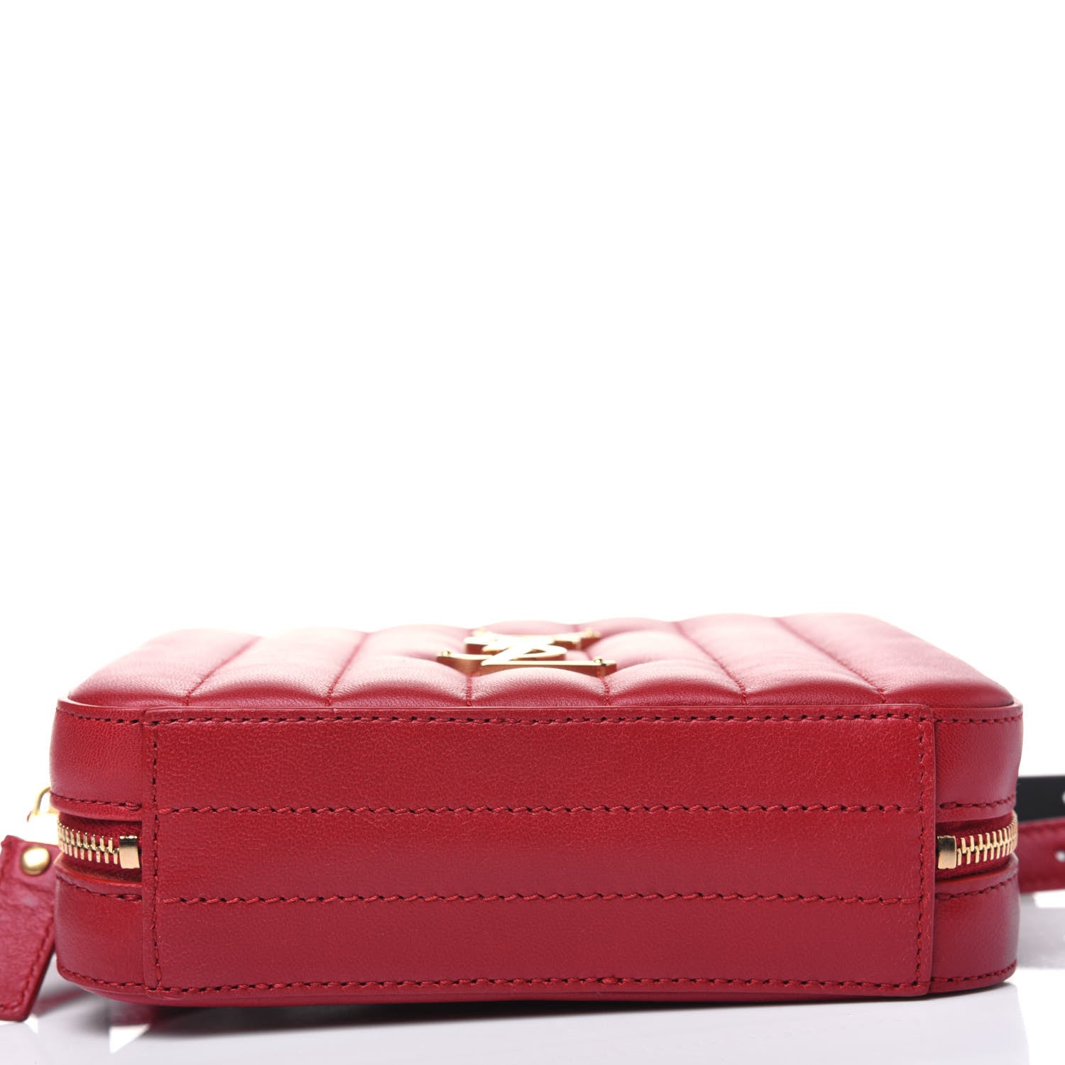 Saint Laurent Lambskin Matelasse Vicky Monogram Belt Bag Eros Red 12 of 14