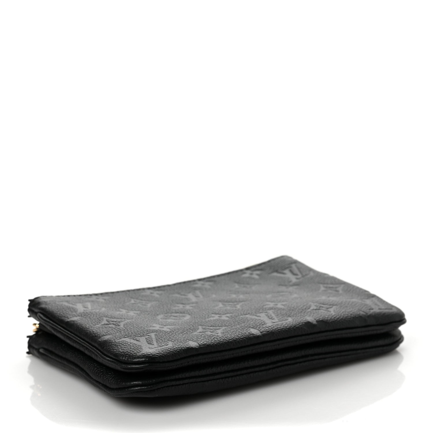 Louis Vuitton Empreinte Double Zip Pochette Black 4 of 9