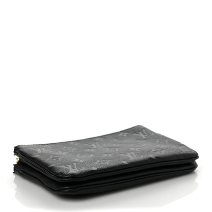 Louis Vuitton Empreinte Double Zip Pochette Black 4 of 9