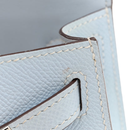 Hermes Epsom Mini Kelly Sellier 20 Bleu Brume 14 of 16