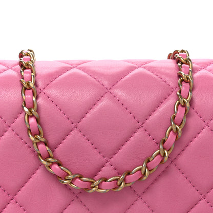 Chanel Lambskin Quilted Mini Pearl Crush Flap Pink 8 of 10