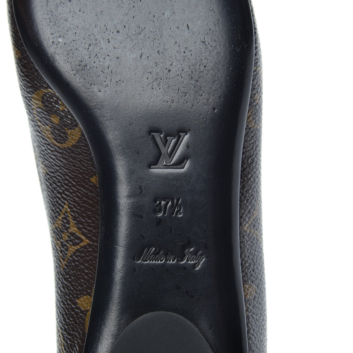 Louis Vuitton Patent Monogram Fetish Ballerina Flats 37.5 7 of 9