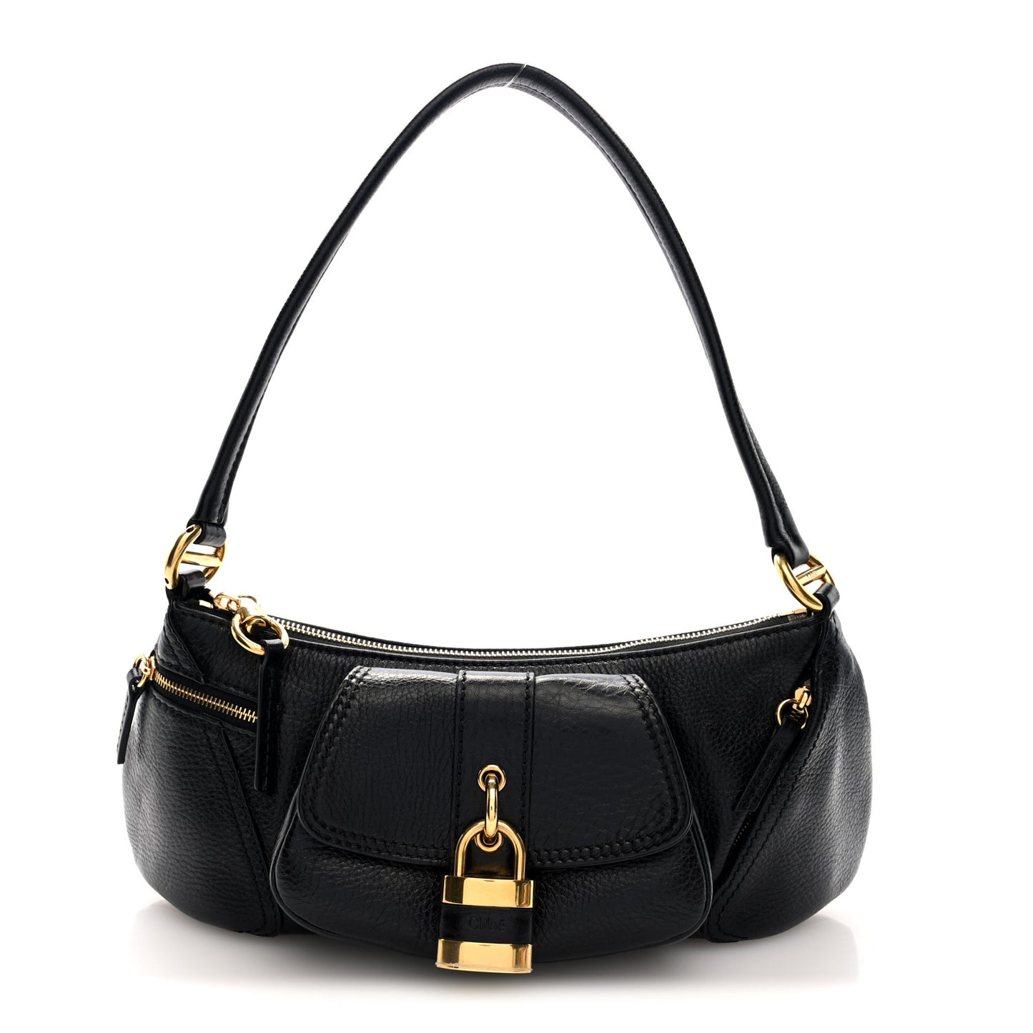 Grained Calfskin The 99 Shoulder Bag Black