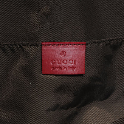 Gucci GG Monogram Medium Web Handle Vertical Tote Red 6 of 8