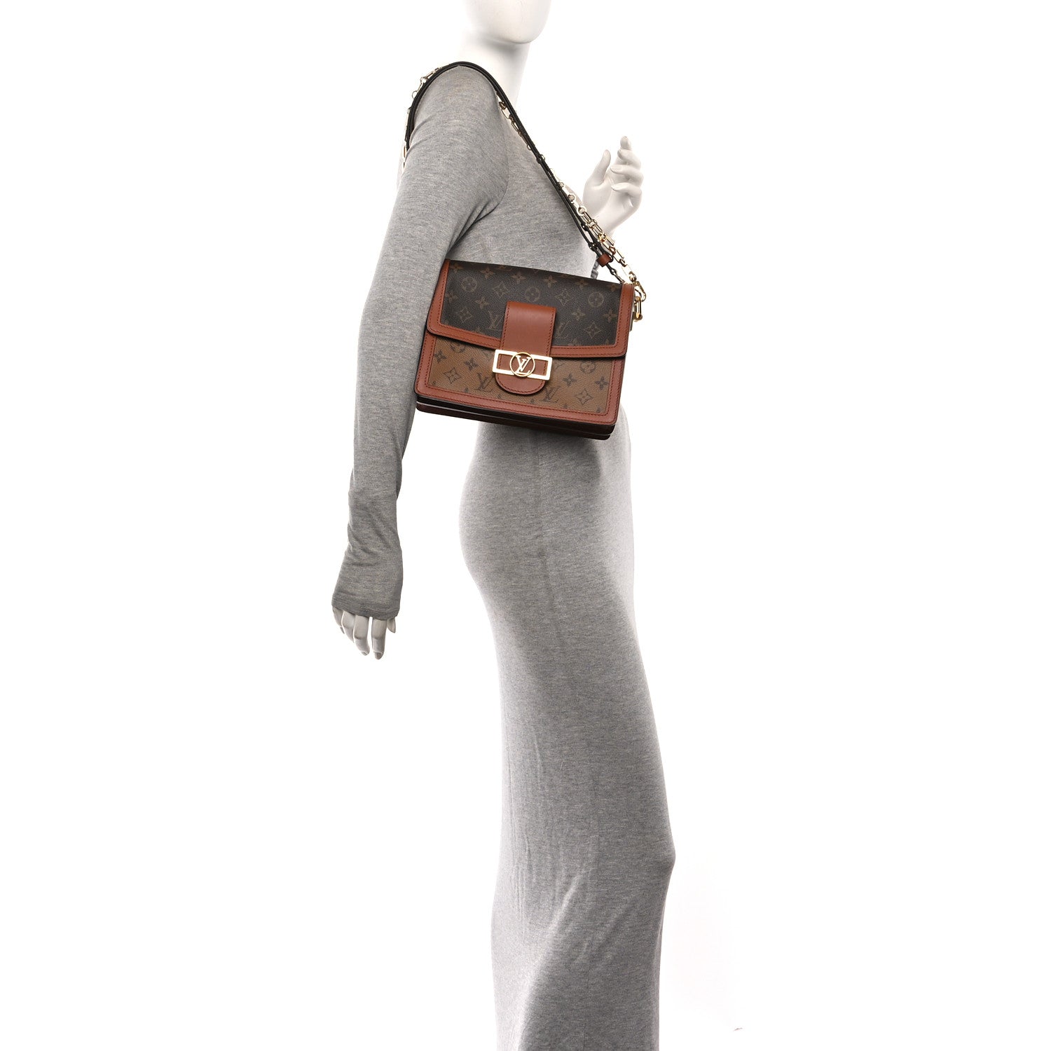 Louis Vuitton Reverse Monogram Dauphine MM 2 of 9