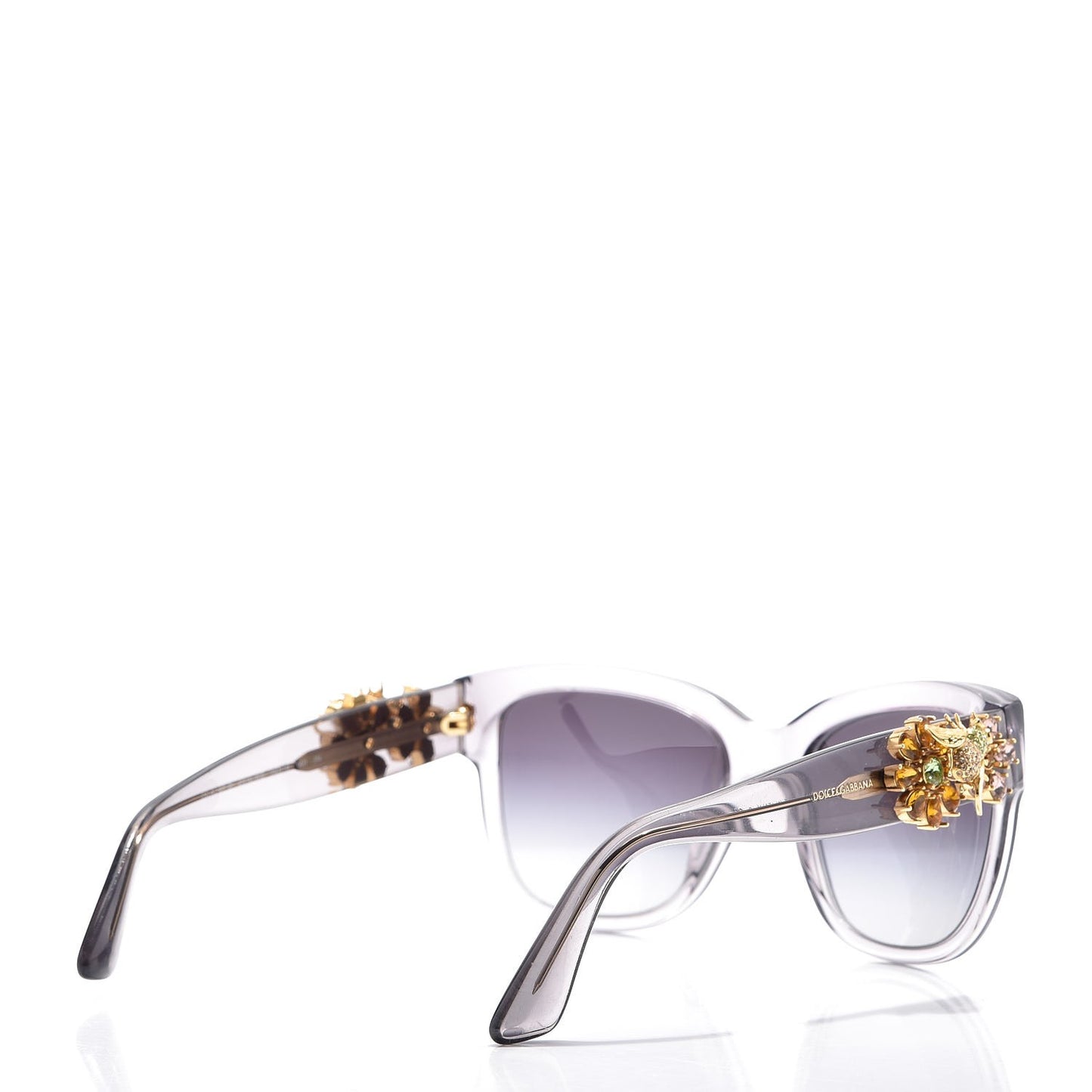 Swarovski Crystal Embellished Enchanted Forest Sunglasses Gray