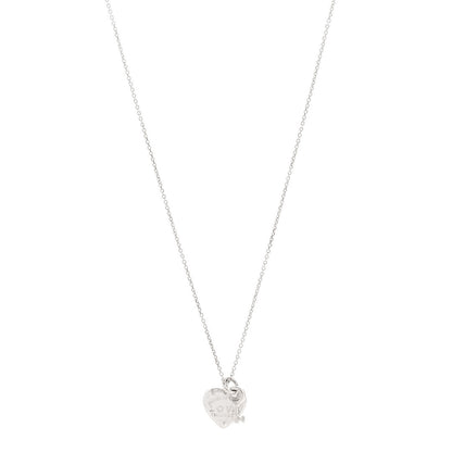 Tiffany Sterling Silver Return To Tiffany Love Heart Tag Key Pendant Necklace 1 of 6