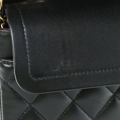 Chanel Lambskin Quilted Small Double Flap Black 10 of 10