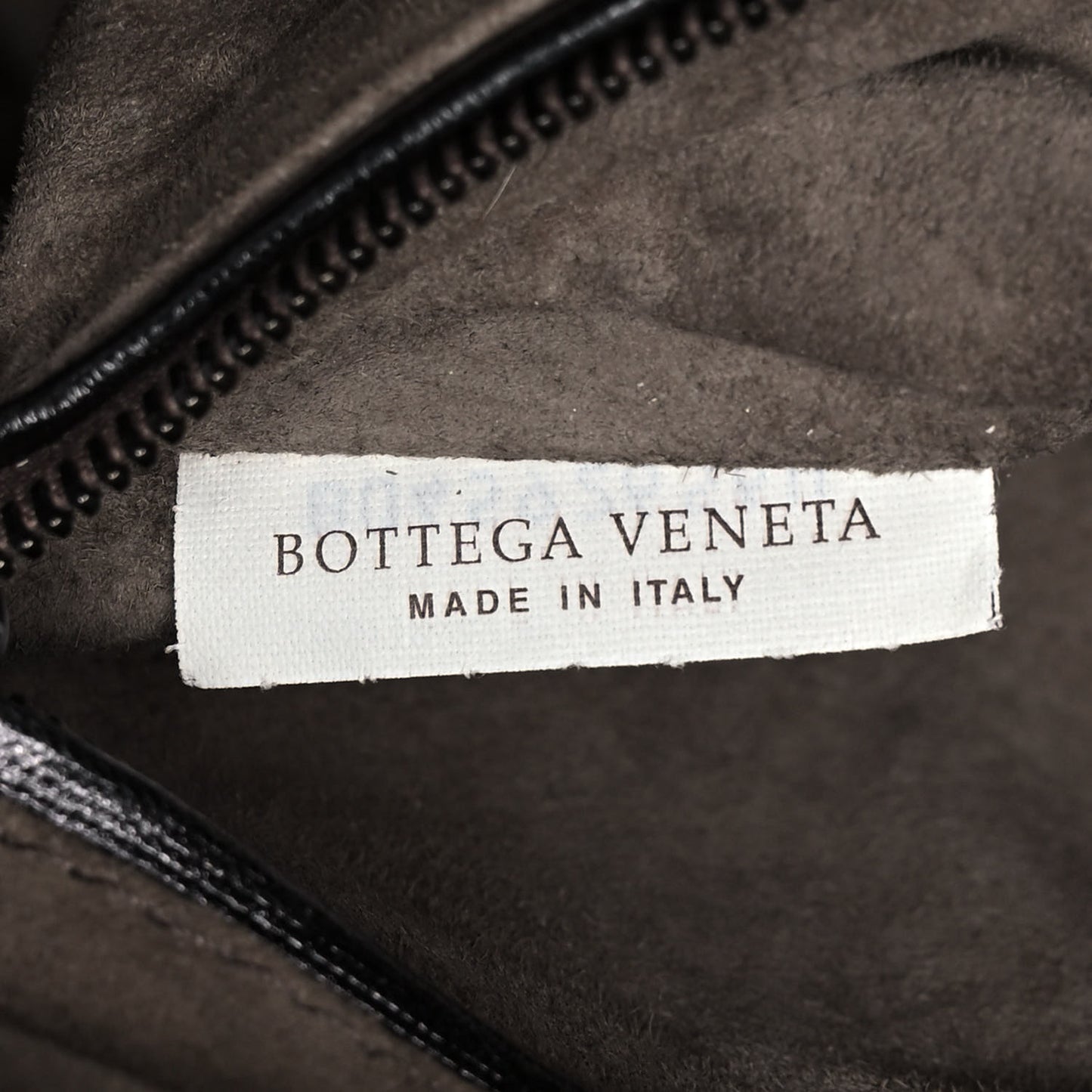 Metallic Nappa Intrecciato Nodini Crossbody Messenger Dark Grey